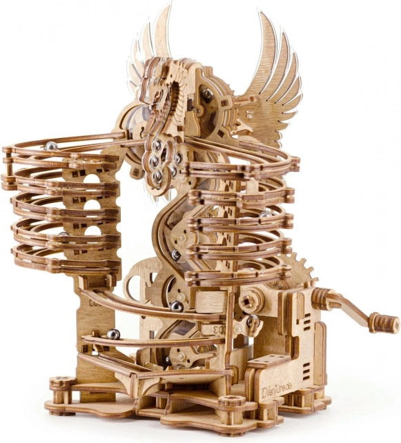 3D koka lodīšu trase MARBLE RUN DRAGON no IDVENTURE