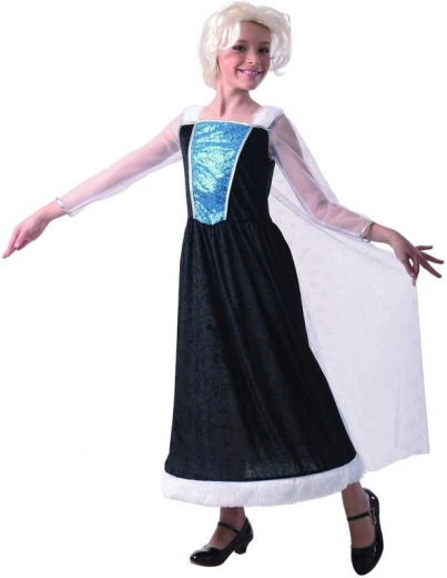 Karnevāla kostīms princesei – kleita ar apmetni, izmērs M (120–130 cm)