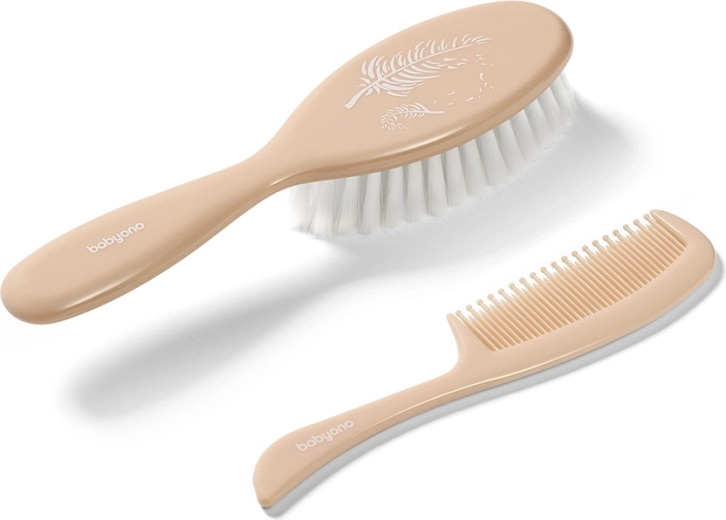 Babyono birste un ķemme matiem Beige
