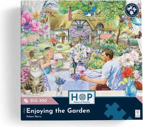 Magical garden scene