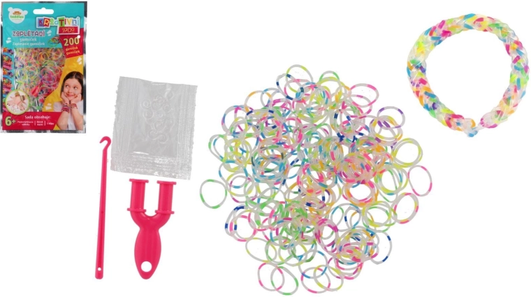 Creative Rubber Band Loom Kit (200 pcs)