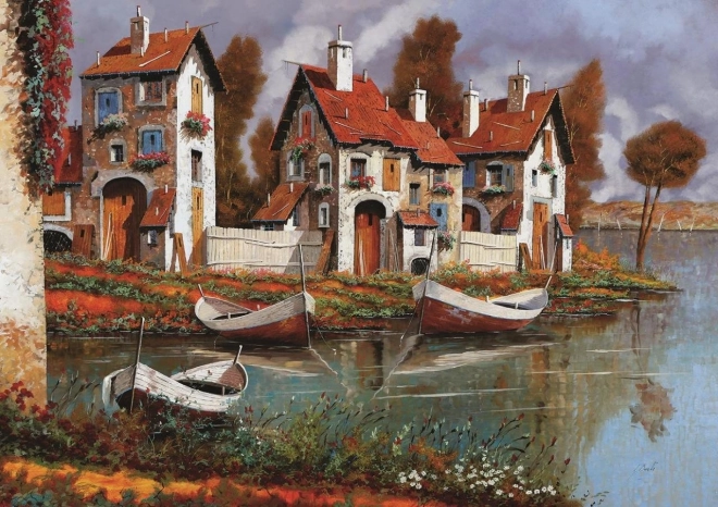 Puzle ART PUZZLE Mājas aplī, Itālija – 1000 gabaliņu