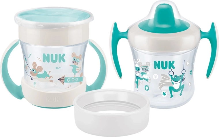 Bērnu krūzīšu komplekts NUK Mini Cups 3v1 360° neitrāls