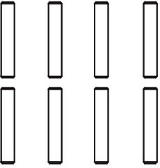 Jamara montāžas tapa 2 × 11 mm riteņa nostiprināšanai – 1 gabals