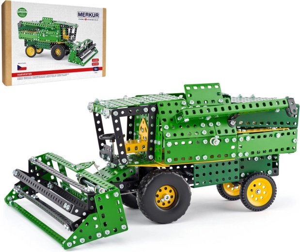 Merkur metal construction set, combine harvester, 727 pieces