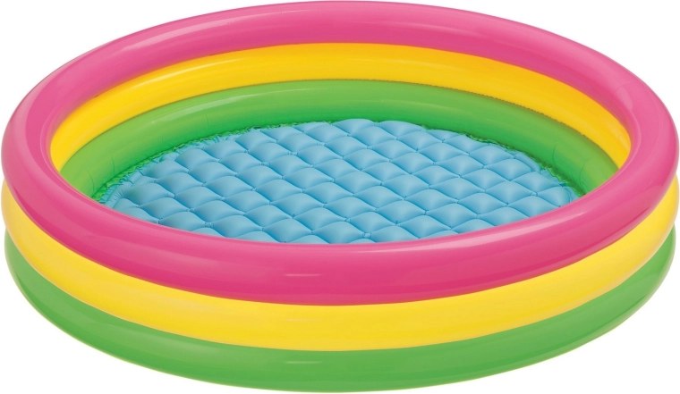 Inflatable Rainbow Kids' Pool 147 × 33 cm Intex
