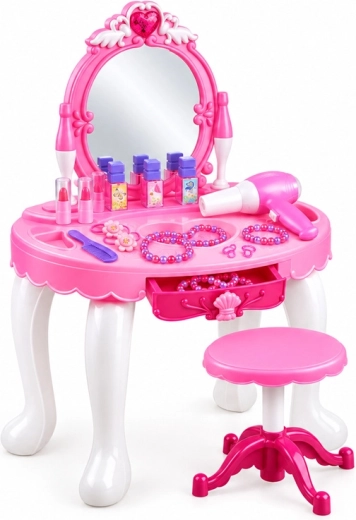 Mirror with LED effect and sound