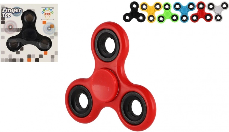 Fidget spinner metal–plastic 7 cm, color mix