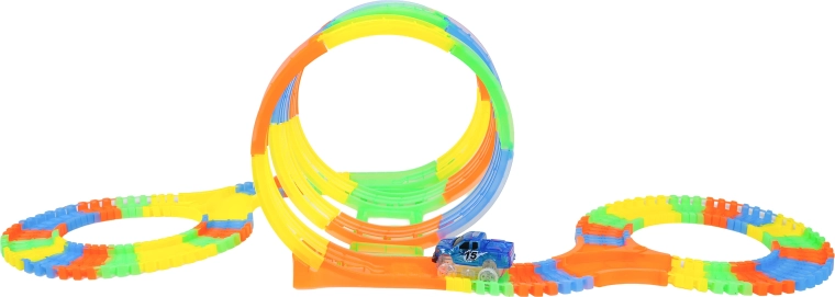 Spīdoša trase un LED mašīnīte