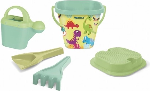 RePlay dinosaur sand set – plastic bucket with accessories in net