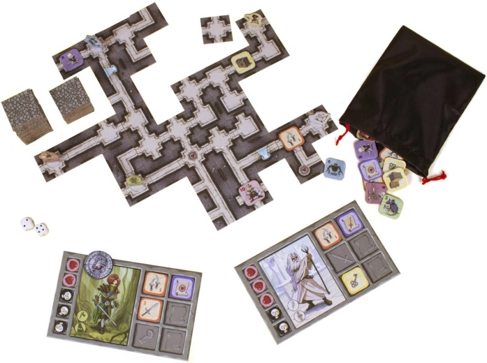 Adventure in a changing labyrinth
