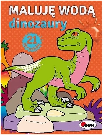 Ūdenskrāsojamā grāmatiņa Dinozauri