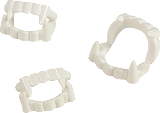 Rappa vampire teeth carnival accessory (3 pcs per pack)