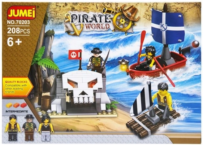 Jumei Pirate World Pirates Building Set 208 pieces (30 × 21 cm) - 1 piece