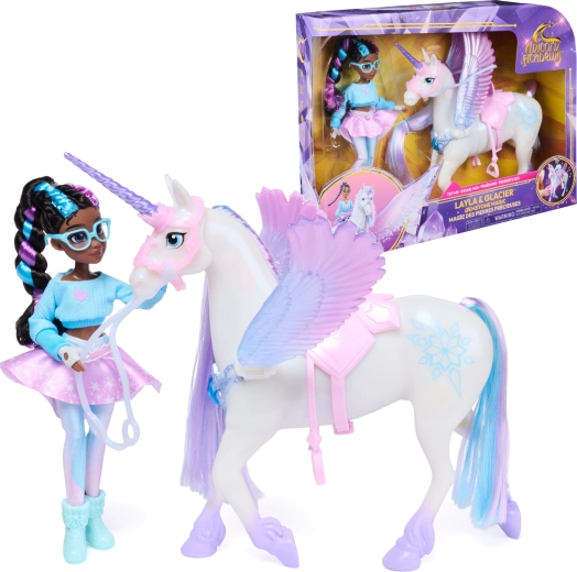 Spin Master Unicorn Academy Leila un vienradzis Glacier Gemstone Magic ar gaismas un skaņas efektiem