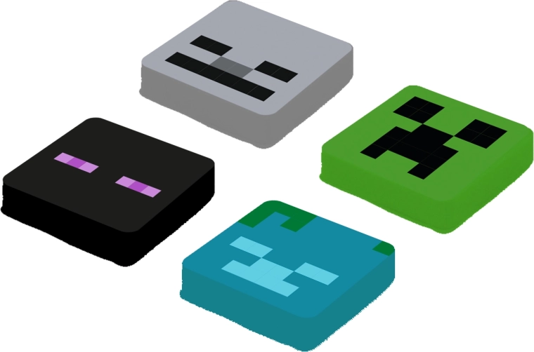 Pixie Crew Minecraft rezerves multipikseļu komplekts Enderman