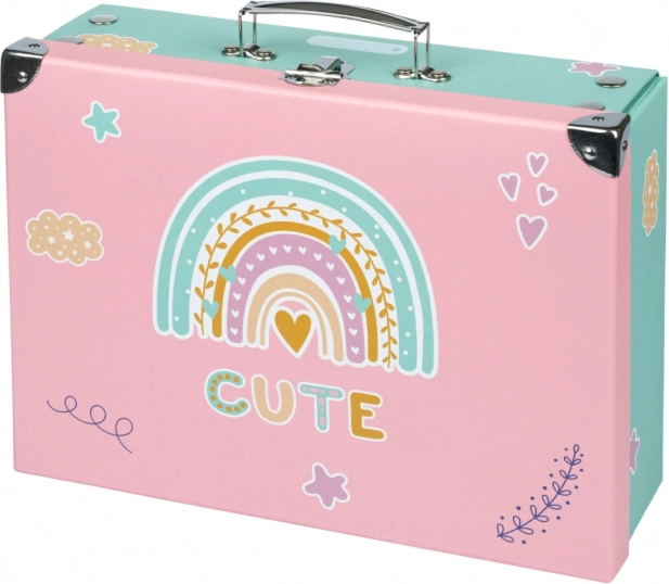 Folding Children's Suitcase Rainbow