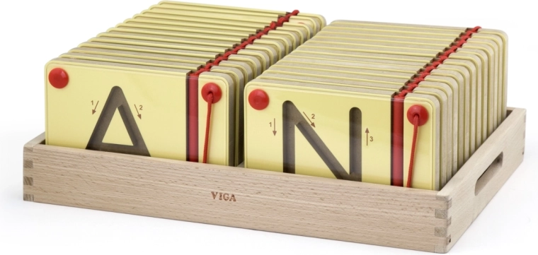 26 boards for learning the alphabet