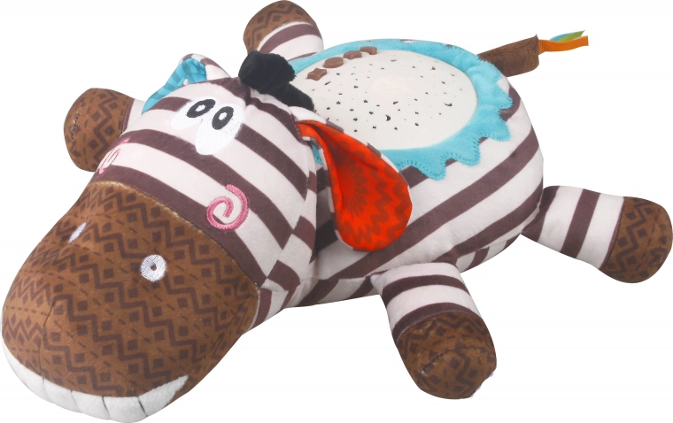 Nakts debesu projektors Zebra ar mūziku 35 cm