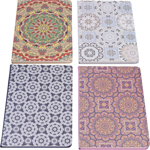 Lined notebook 14.5 × 21 cm, 80 sheets – Ornaments