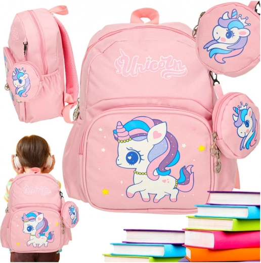 Children's School Backpack Unicorn 30x14x23cm