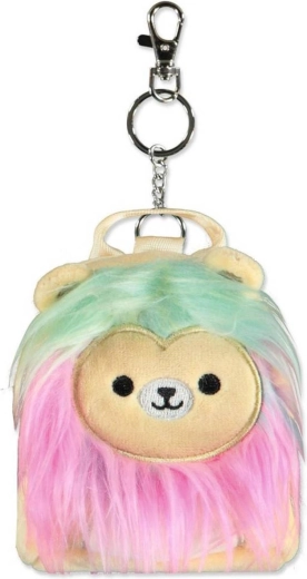 Squishmallows plīša mikromugursoma un atslēgu piekariņš Lauva Leonaro - 1 gab.