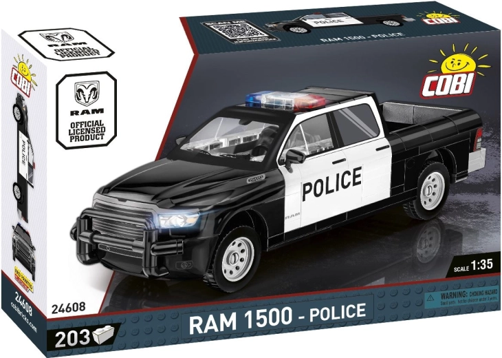 COBI RAM 1500 Police būvēšanas komplekts 1:35 (203 detaļas)