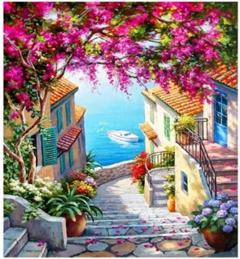 Norimpex Gleznošana pēc numuriem Kāpnes uz jūru 40 × 50 cm