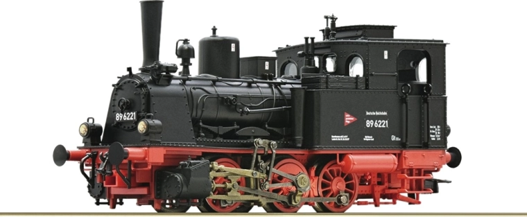 Steam locomotive ROCO BR 89.70–75 DR H0