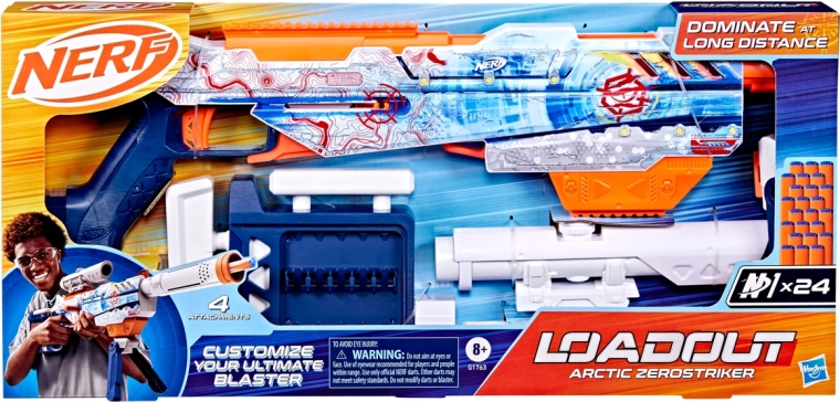 Hasbro Nerf Loadout Arctic Zerostriker blasteris