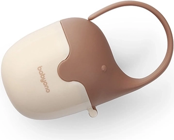 BabyOno pacifier case with elephant, beige
