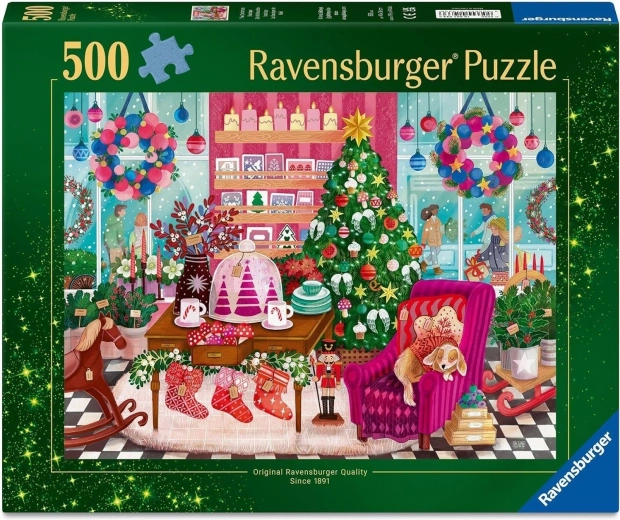Ravensburger puzle Ziemassvētku veikals 500 gabaliņi