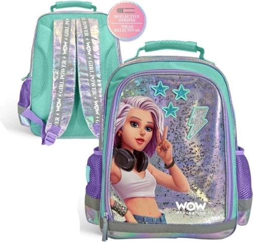 Vienkameras skolas mugursoma WOW Generation 40 cm