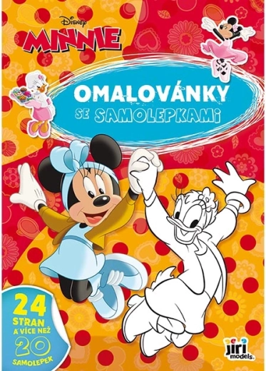 A4 Coloring Book with Minnie Stickers