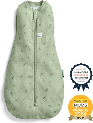 ErgoPouch ietinamais kokons un guļammaiss 2 vienā Cocoon Willow 0,2 TOG (0–3 mēneši, 3–6 kg)