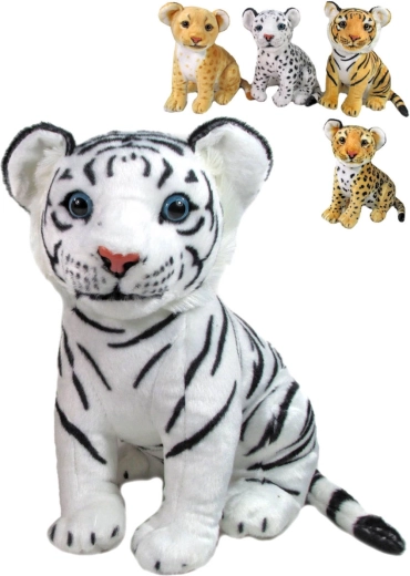 Plush safari cub 31 cm (tiger or leopard) - 1 piece