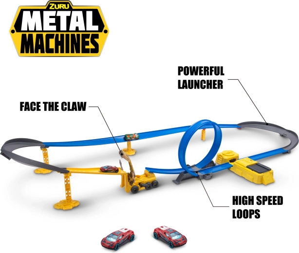 Metal Machines destruktīva būvniecības sacīkšu trase ar motorizētu piedziņu