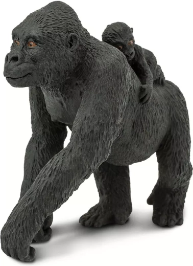 Safari Ltd. zemienes gorilla ar mazuli – figūriņa