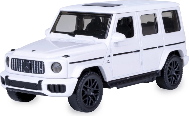 Metāla Mercedes-AMG G 63 modelis mērogā 1:43, balts