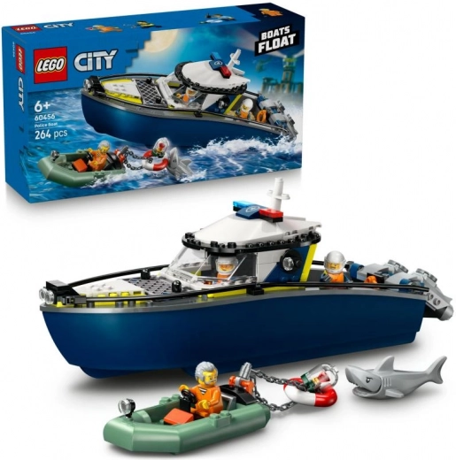 LEGO® City 60456 Policijas laivas pakaļdzīšanās