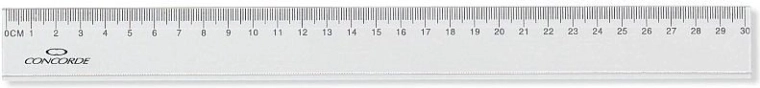 Lineāls CONCORDE 30 cm caurspīdīgs