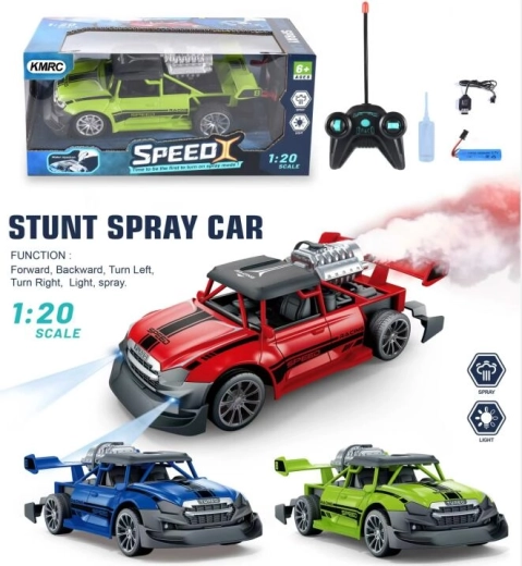 Remote-Control Car with Smoke Effect and Lights