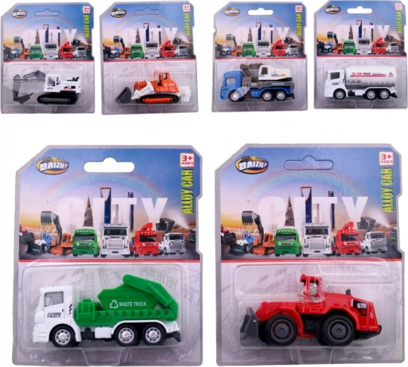 Celtniecības transportlīdzekļu komplekts – 6 veidi