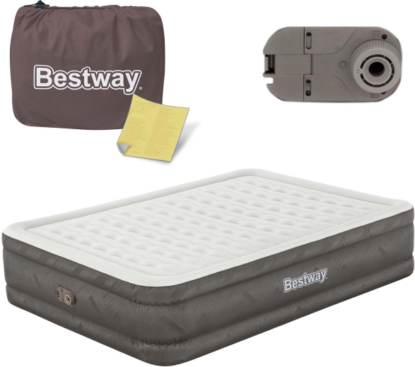 Inflatable mattress with built-in electric pump 203 × 152 × 46 cm BESTWAY