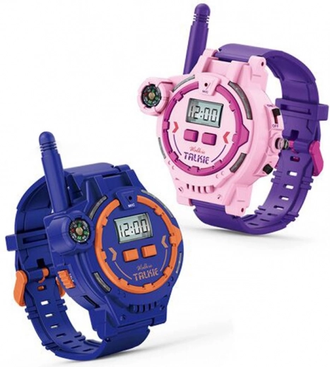 Rācijas pulksteņi walkie‑talkie – violeti, 2 gab.