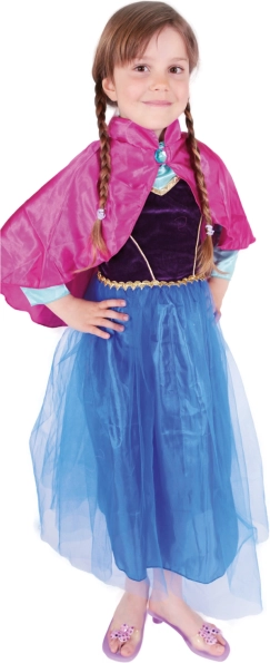 Bērnu princeses “Ziemas karaļvalsts” kostīms Anička Deluxe
