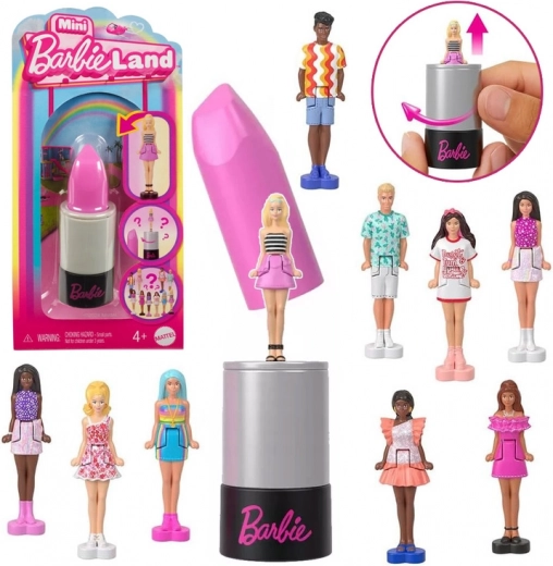 Mattel Mini Barbie Land – pārsteigums lūpukrāsā Barbie vai Ken