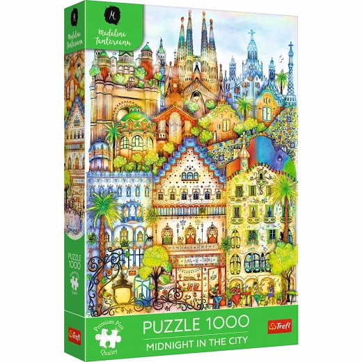 Premium puzle 1000 gabali – pusnakts Barselonā