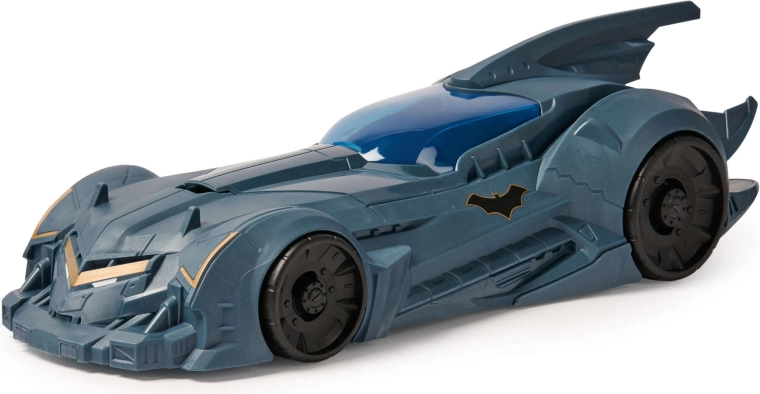 Ikoniskais Batmobile ar brīviem riteņiem