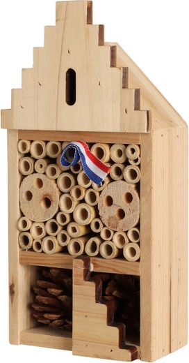 Wooden insect hotel 12 × 7 × 25 cm